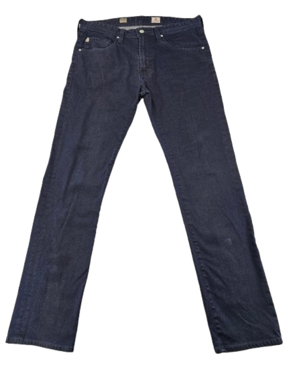 AG Adriano Goldschmied the Matchbox Slim Straight Made in USA Mens 34 Blue Jeans